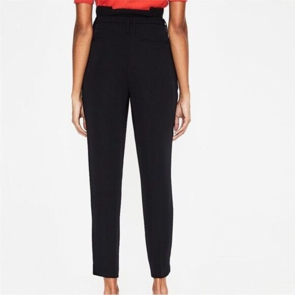 Boden Women’s Melina High Waisted Paperbag Pants Trousers Size 18R Black - Picture 2 of 13